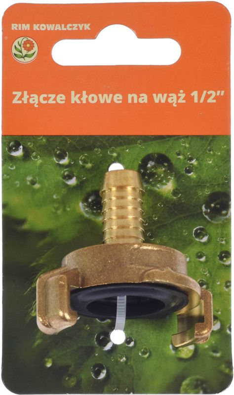 Złącze kłowe na wąż 1/2" 13 mm