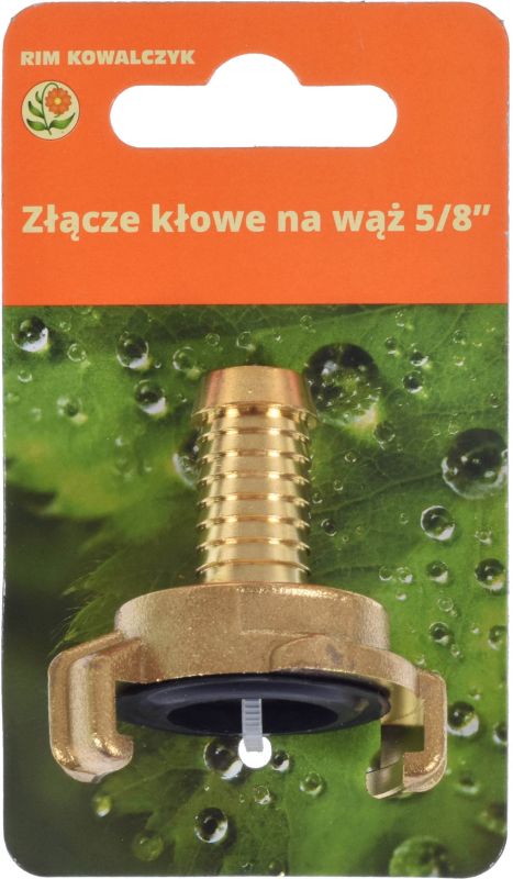 Złącze kłowe na wąż 5/8" 15 mm