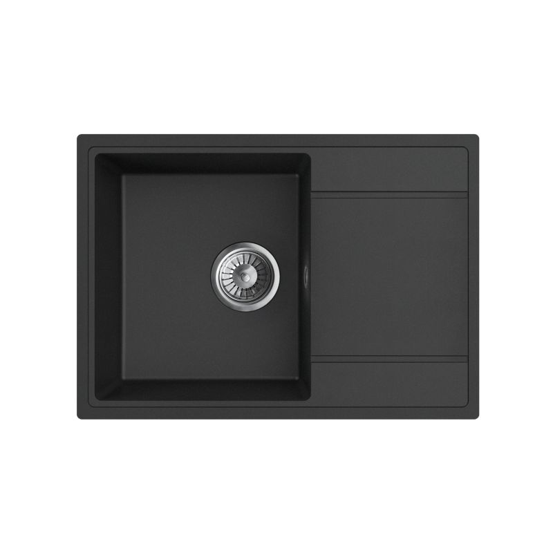 Zlewozmywak Axis Modi 1-komorowy z ociekaczem i baterią lava stone