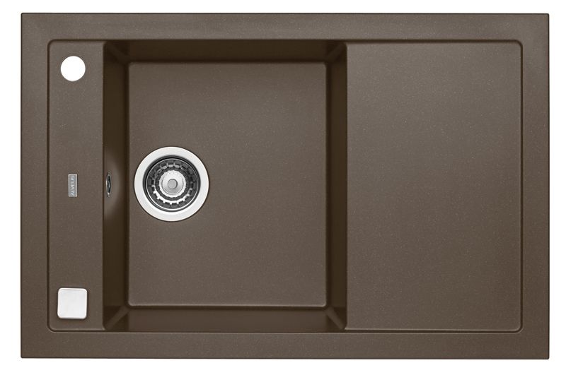 Zlewozmywak granitowy Alveus FORMIC 30 kol. 03 chocolate (76x50)  1-komorowy  1szt