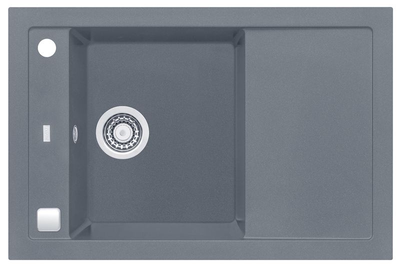Zlewozmywak granitowy Alveus FORMIC 30 kol. 04 steel (76x50) 1-komorowy  1szt