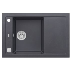Zlewozmywak granitowy Alveus FORMIC 30 kol. 91 czarny (76x50) 1-komorowy 1szt