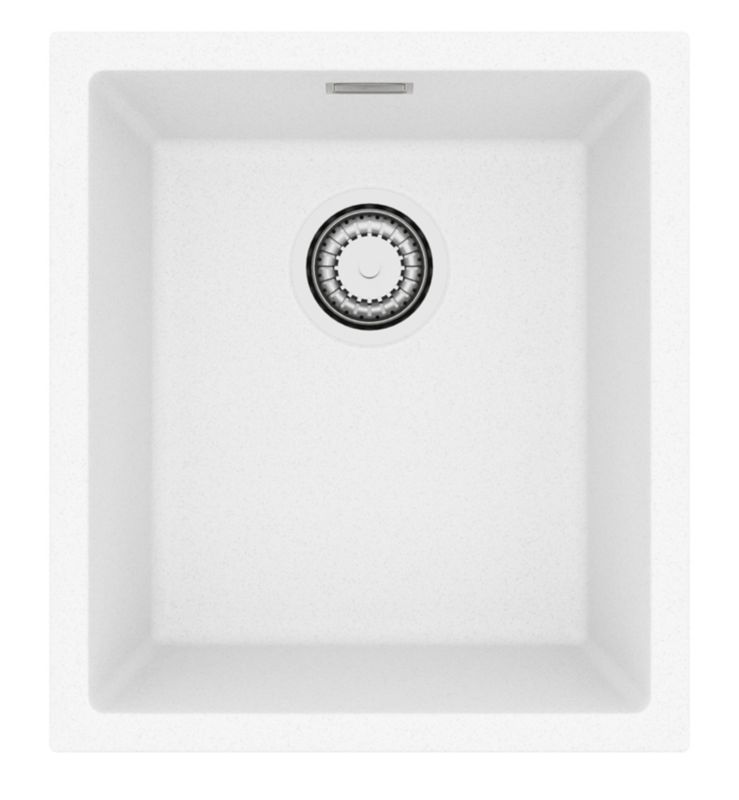 Zlewozmywak granitowy Alveus OMNI 10 kol. G11 biały (40x45)  1-komorowy 1szt