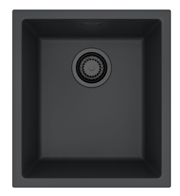Zlewozmywak granitowy Alveus OMNI 10 kol. G90 BLACK EDITION (40x45)  1-komorowy 1szt