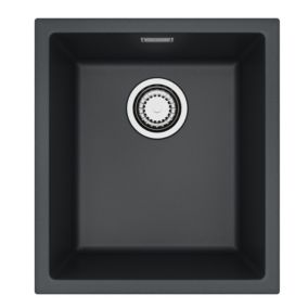 Zlewozmywak granitowy Alveus OMNI 10 kol. G91 czarny (40x45)  1-komorowy 1szt