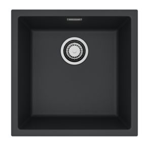 Zlewozmywak granitowy Alveus OMNI 20 kol. G90 DEEP BLACK (45x45)  1-komorowy 1szt