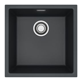 Zlewozmywak granitowy Alveus OMNI 20 kol. G91 czarny (45x45)  1-komorowy 1szt