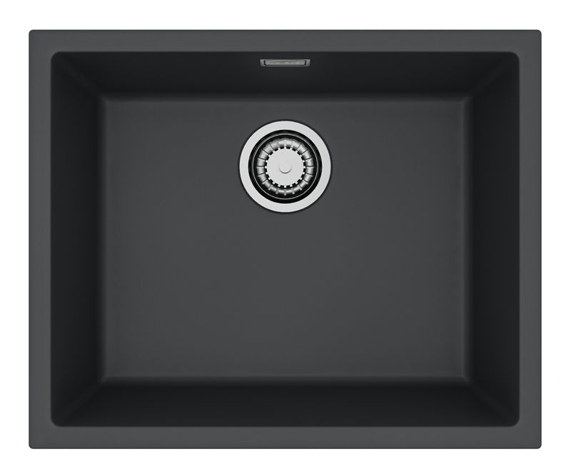 Zlewozmywak granitowy Alveus OMNI 30 kol. G90 DEEP BLACK (45x55)  1-komorowy 1szt