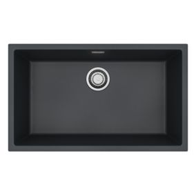 Zlewozmywak granitowy Alveus OMNI 40 kol. G91 czarny (45x75)  1-komorowy 1szt