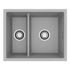 Zlewozmywak granitowy Alveus OMNI 50 kol. G81 beton (55x45)  1,5-komorowy 1szt