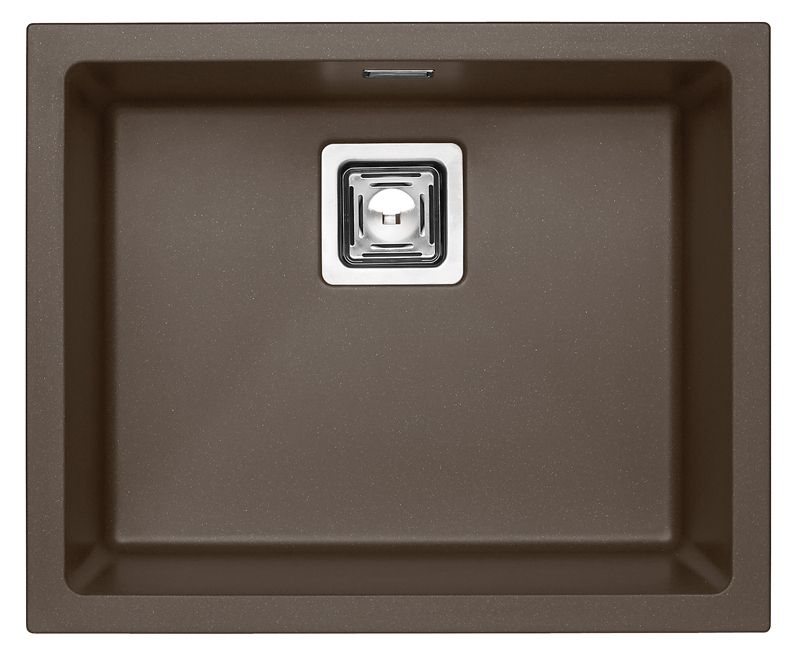 Zlewozmywak granitowy Alveus QUADRIX 50 kol. 03 chocolate (56x46) 1-komorowy 1szt
