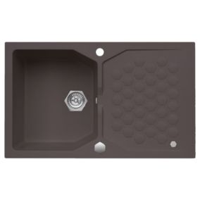 Zlewozmywak granitowy Alveus SENSUAL 30 kol. 03 chocolate (85x52) 1-komorowy  1szt