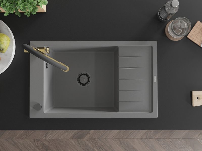 Zlewozmywak granitowy Mexen Enzo 1-komorowy beżowy 576x465 mm  - 6506571005-69 1 szt.