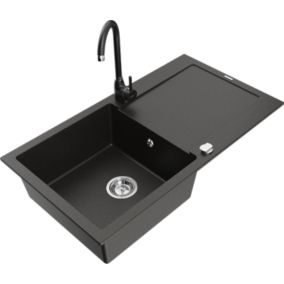 Zlewozmywak granitowy Mexen Mario 2-komorowy beżowy 820x436 mm  - 6504822000-69-B 1 szt.