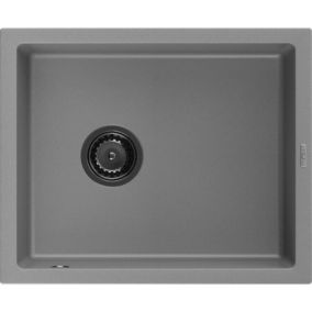 Zlewozmywak granitowy mexen Pedro 1-komorowy szary 560 x 460 mm 1 szt.