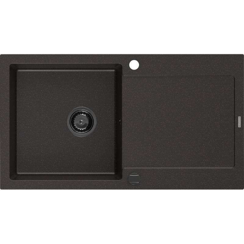 Zlewozmywak granitowy wpuszczany Mexen Leo 1-komorowy szary 900x500 mm  - 6501901010-71-G 1 szt.