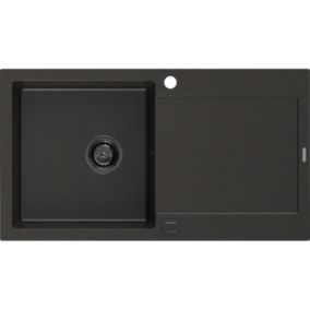 Zlewozmywak granitowy wpuszczany Mexen Leo 1-komorowy szary 900x500 mm  - 6501901010-71-G 1 szt.