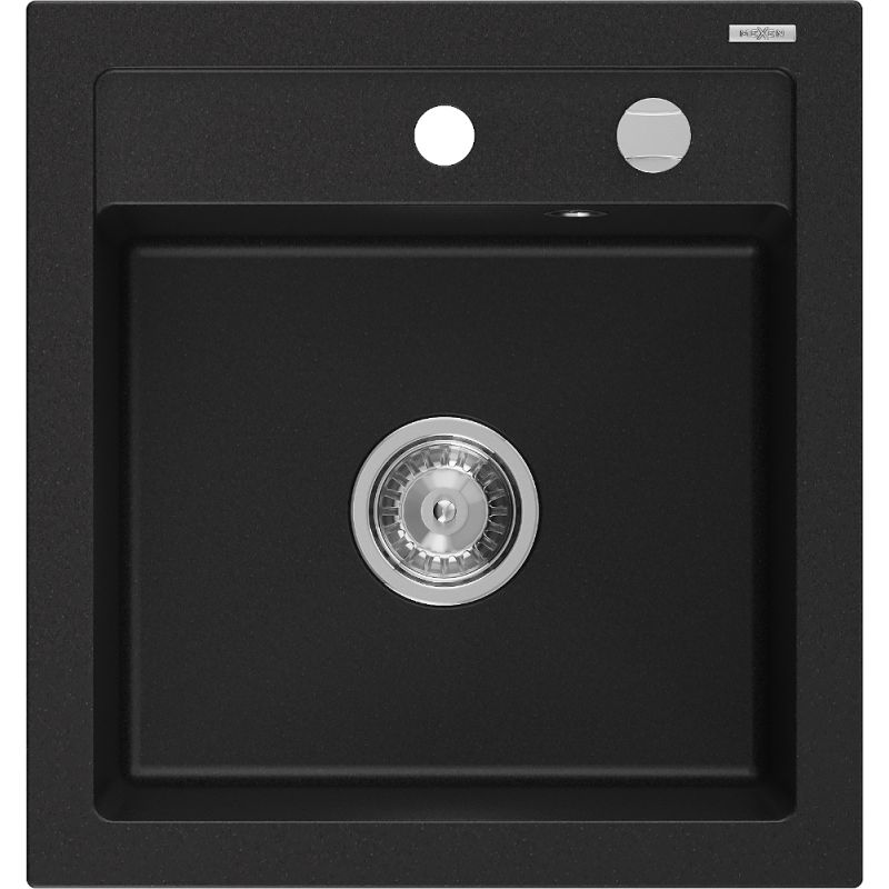 Zlewozmywak granitowy wpuszczany z ociekaczem Mexen Elias 1-komorowy biały 795x480 mm  - 6511791005-20-B 1 szt.