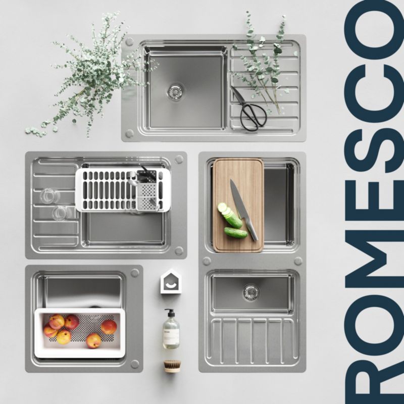 Zlewozmywak stalowy GoodHome Romesco 1-komorowy z ociekaczem i akcesoriami