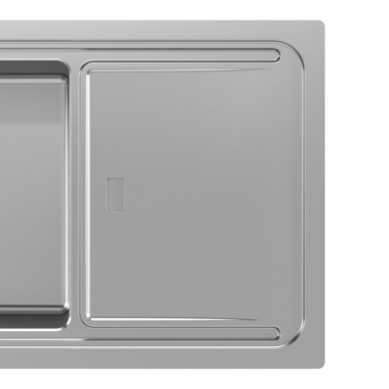 Zlewozmywak stalowy GoodHome Romesco Linea 1-komorowy z ociekaczem