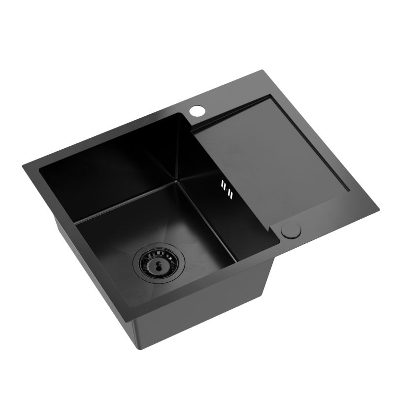 Zlewozmywak stalowy Quadron Stillo 116 czarny