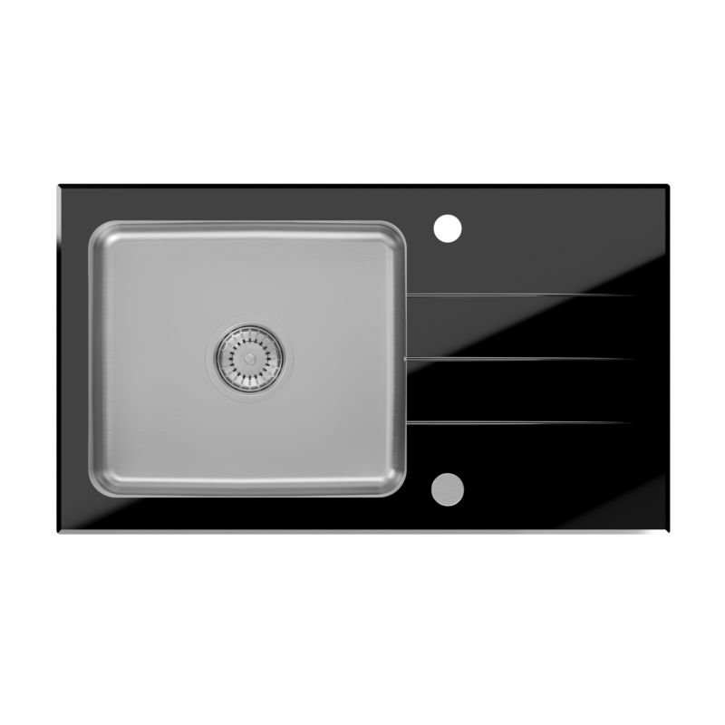 Zlewozmywak szklany Quadron Glasso 111 czarny