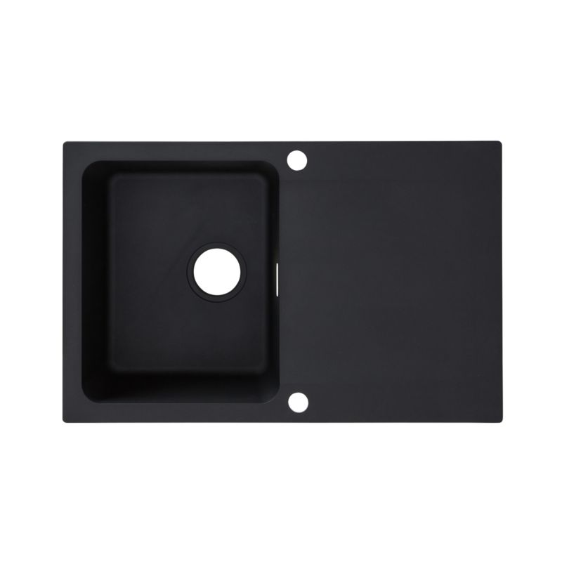 Zlewozmywak Tectonite Franke Orion OID 611-78 1-komorowy z ociekaczem onyx