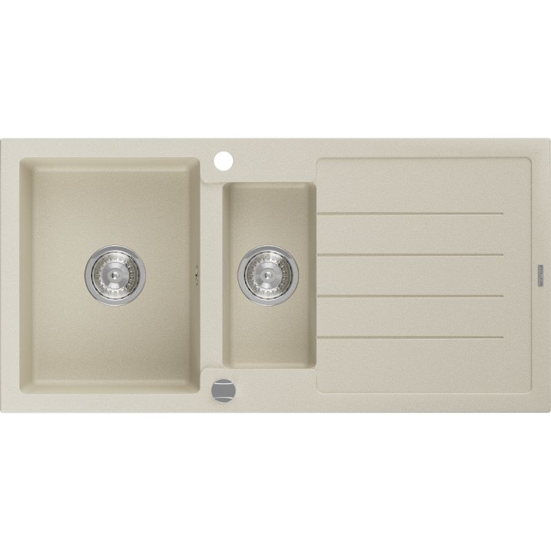 Zlewozmywak wpuszczany Mexen Andres 1,5-komorowy biały 1000x500 mm  - 6515101510-20-B 1 szt.
