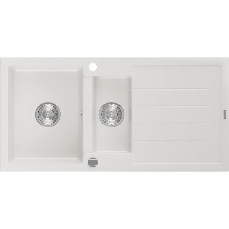 Zlewozmywak wpuszczany Mexen Andres 1,5-komorowy czarno/złoty metalik 1000x500 mm  - 6515101510-75-B 1 szt.