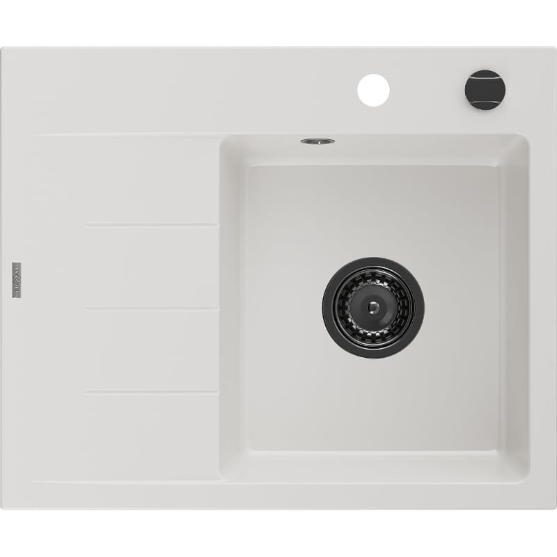Zlewozmywak wpuszczany Mexen Ben 1-komorowy biały 600x500 mm  - 6523605000-20-G 1 szt.