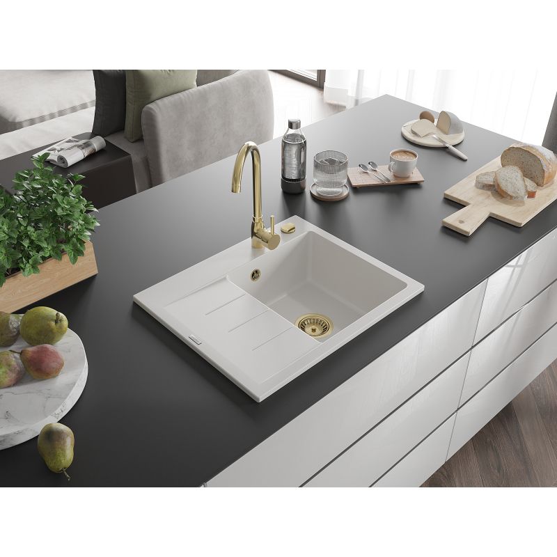 Zlewozmywak wpuszczany Mexen Ben 1-komorowy czarny 600x500 mm  - 6522605000-77 1 szt.