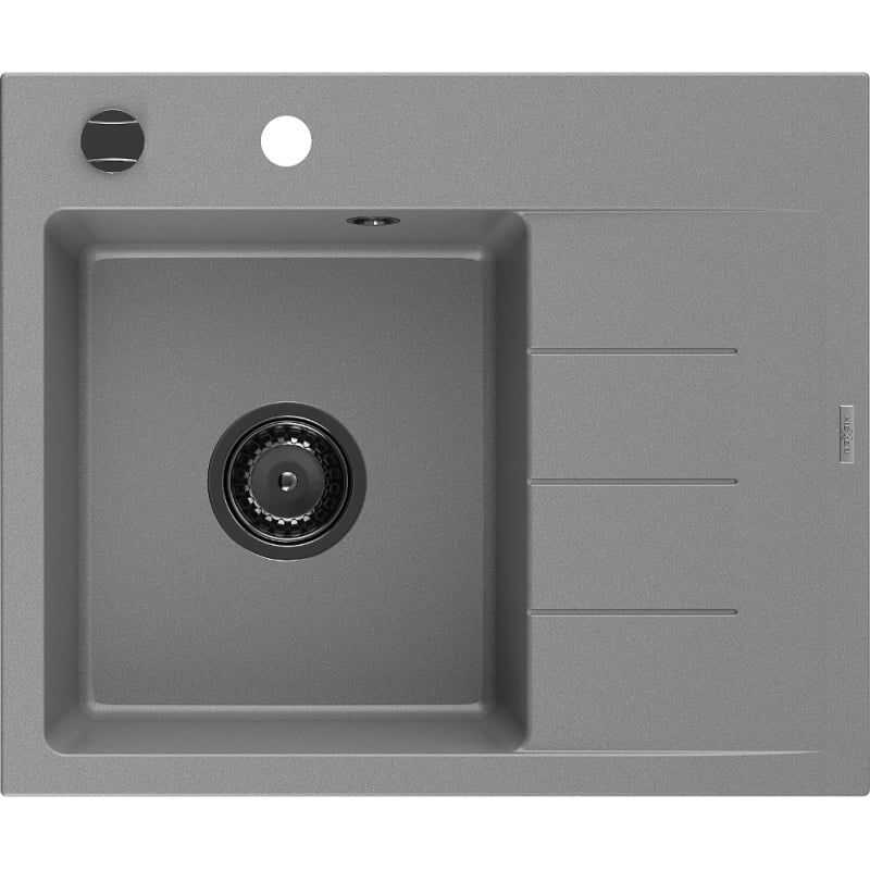 Zlewozmywak wpuszczany Mexen Ben 1-komorowy szary 600x500 mm  6522605000-71-B