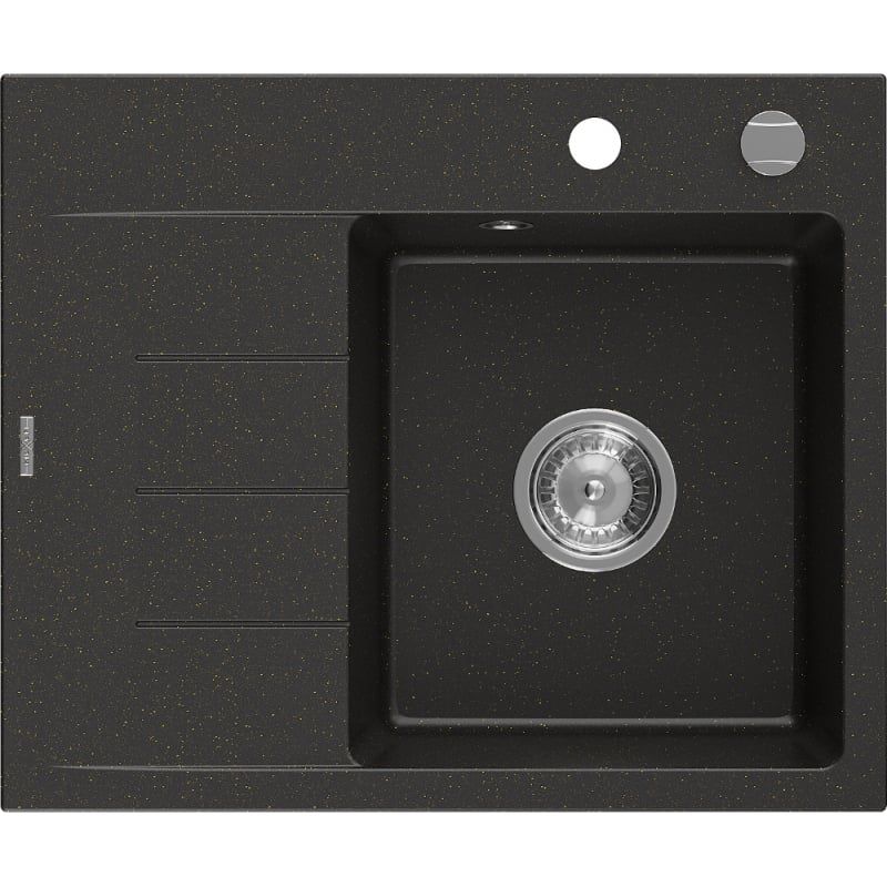 Zlewozmywak wpuszczany Mexen Ben 1-komorowy szary 600x500 mm  - 6523605000-71 1 szt.