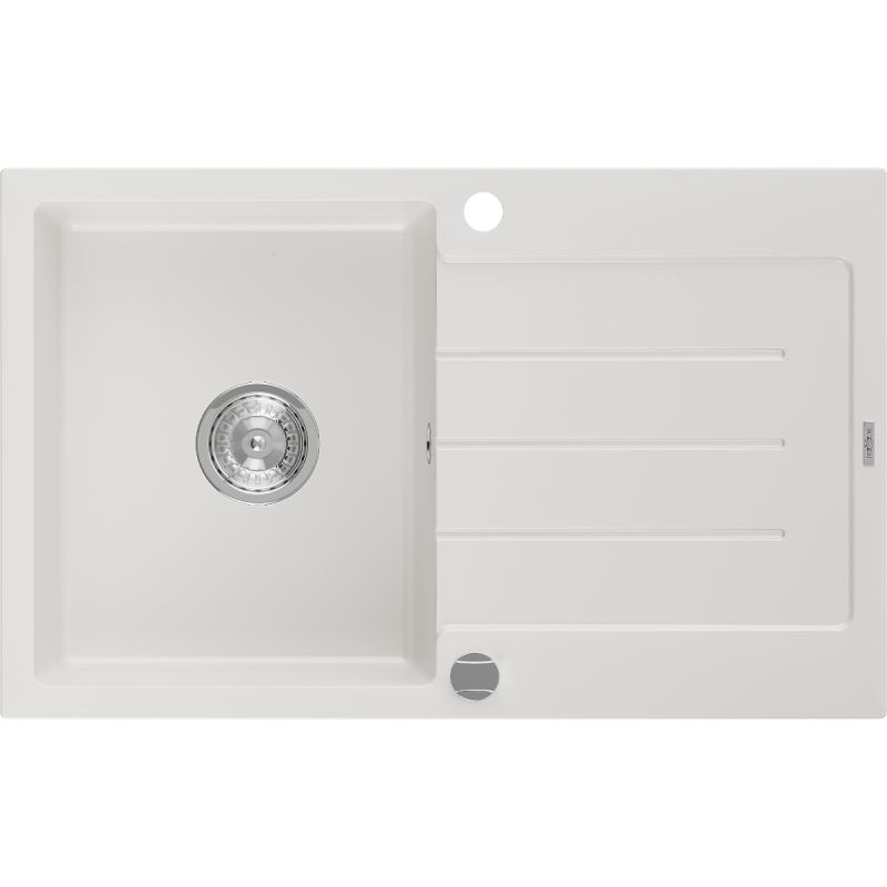 Zlewozmywak wpuszczany Mexen Bruno 1-komorowy czarny 795 x 495 mm  - 6513791010-77-B 1 szt.