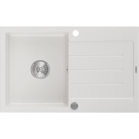 Zlewozmywak wpuszczany Mexen Bruno 1-komorowy czarny 795 x 495 mm  - 6513791010-77-B 1 szt.