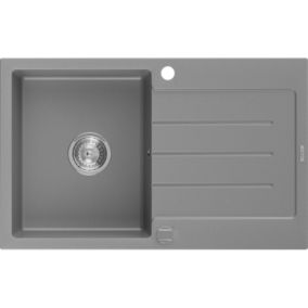 Zlewozmywak wpuszczany Mexen Bruno 1-komorowy szary 795x495 mm  - 6513791010-71-B 1 szt.