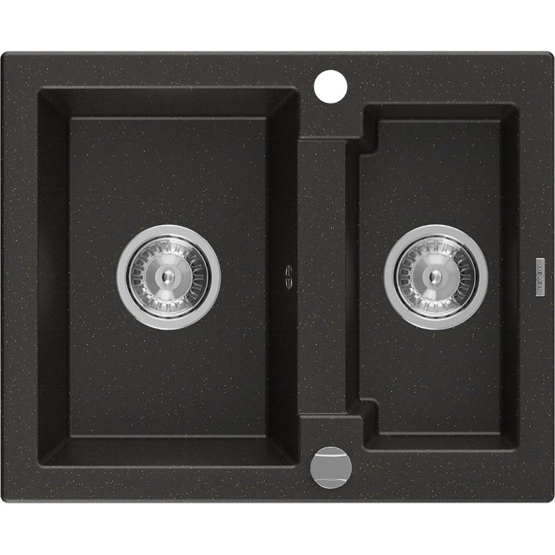 Zlewozmywak wpuszczany Mexen Carlos 1,5-komorowy szary 582 x 475 mm  - 6518581500-71 1 szt.