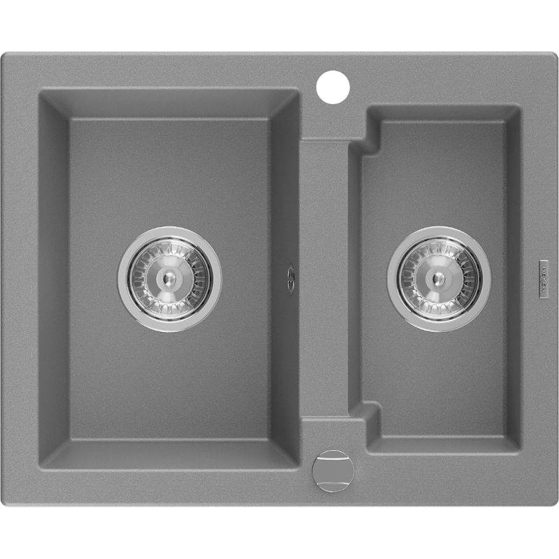 Zlewozmywak wpuszczany Mexen Carlos 1,5-komorowy szary 582x475 mm  - 6518581500-71-G 1 szt.