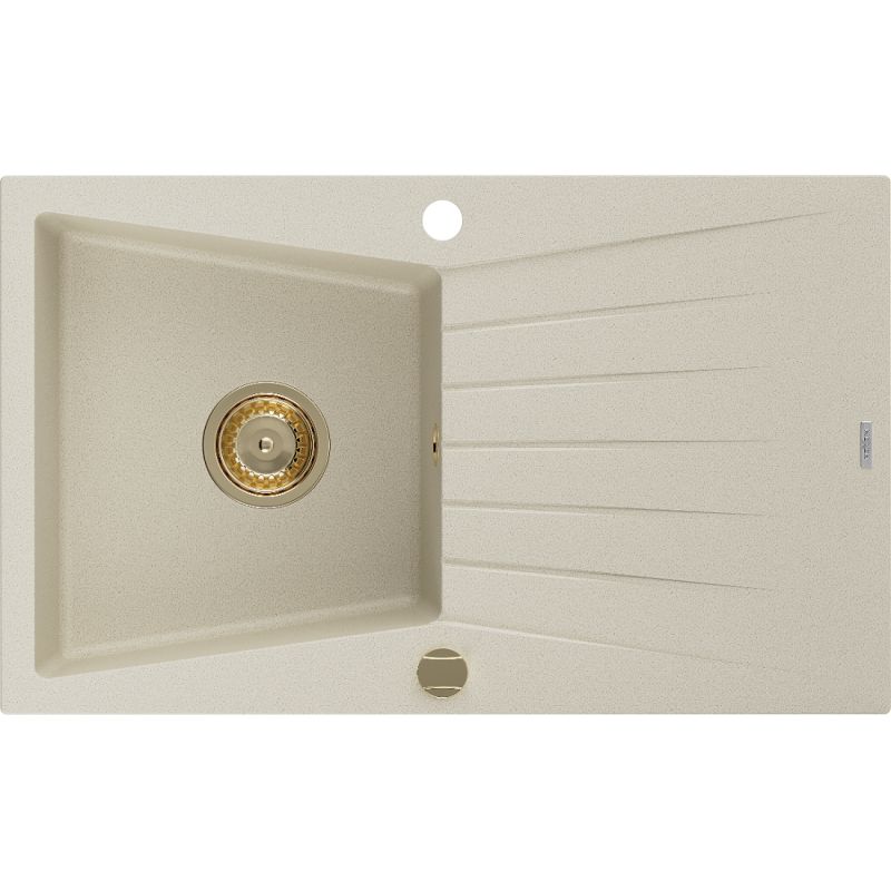 Zlewozmywak wpuszczany Mexen Cesar 1-komorowy beżowy 775x470 mm  6514771010-69-G 1 szt.