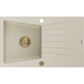 Zlewozmywak wpuszczany Mexen Cesar 1-komorowy beżowy 775x470 mm  6514771010-69-G 1 szt.