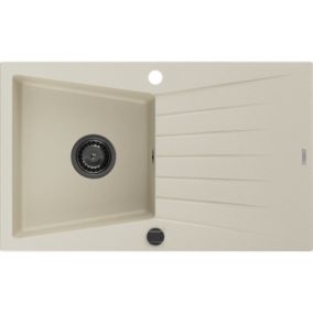 Zlewozmywak wpuszczany Mexen Cesar 1-komorowy biały 775x470 mm  - 6514771010-20 1 szt.