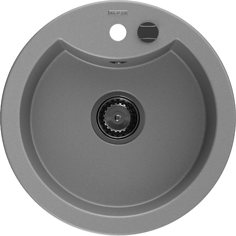 Zlewozmywak wpuszczany Mexen Diego 1-komorowy Szary 488x488 mm  - 6512481000-71-G 1 szt.