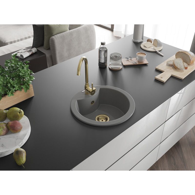 Zlewozmywak wpuszczany Mexen Elias 1-komorowy beżowy 795x480 mm  - 6511791005-69 1 szt.
