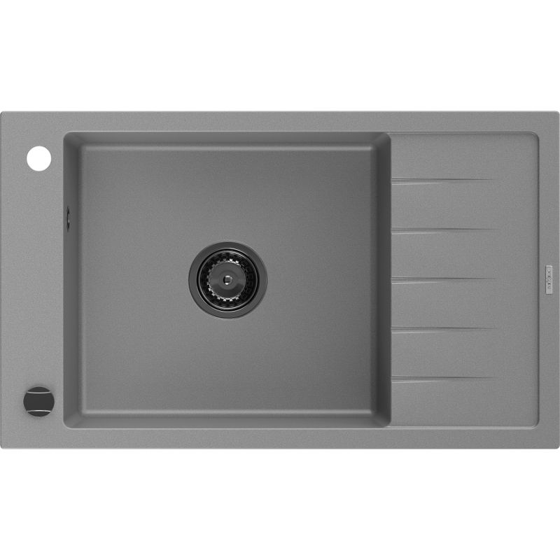 Zlewozmywak wpuszczany Mexen Elias 1-komorowy szary 795x480 mm  6511791005-71-B