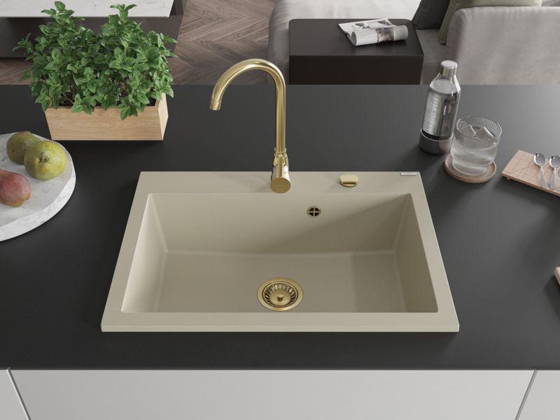 Zlewozmywak wpuszczany Mexen Elix beżowy 700 x 500 mm - 6526701005-69-G 1 szt.