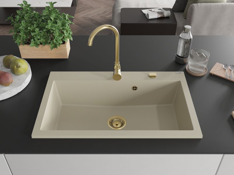 Zlewozmywak wpuszczany Mexen Elix beżowy 800x500 mm - 6527801005-69-G 1 szt.