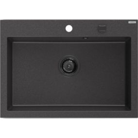 Zlewozmywak wpuszczany Mexen Elix czarny nakrapiany 700x500 mm - 6526701005-76-B 1 szt.
