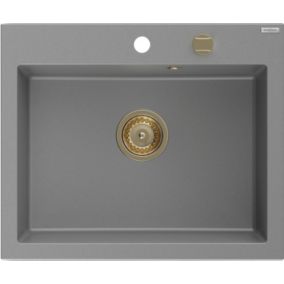 Zlewozmywak wpuszczany Mexen Elix szary 600 x 500 mm - 6525601005-71-G 1 szt.