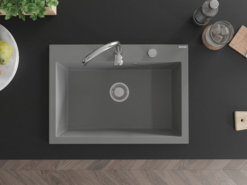 Zlewozmywak wpuszczany Mexen Elix szary 700 x 500 mm - 6526701005-71 1 szt.