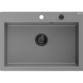 Zlewozmywak wpuszczany Mexen Elix szary 700x500 mm - 6526701005-71-B